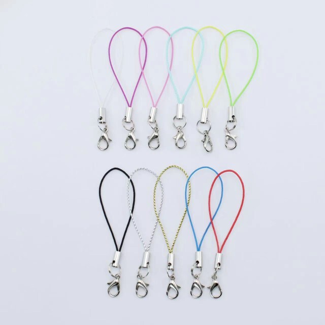 DIY Jewelry Accessories Cord, Phone Lanyard, Lobster Clasp Black Thin Cord Pendant Lanyard, Doll Lanyard