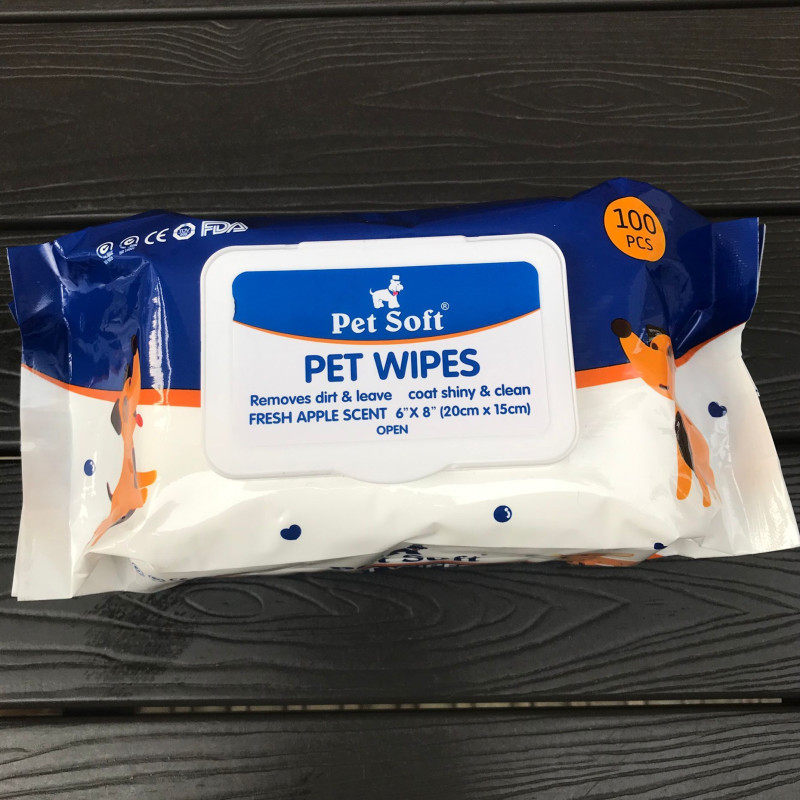 Pet supplies pet wipes 100 pieces sterilization deodorant dog cat cleaning care wipes