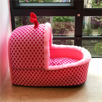 Winter thickened pet nest cats nest slippers nest princess bed baby cot Teddy than bear deer dog Chihuahua Kennel
