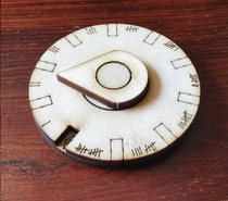 Wheat smells wooden simple double-layer counting plate