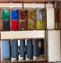 Small wheat record does not include board games wooden storage colonial Mars suitable expansion compatible player board