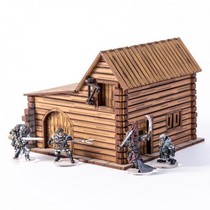Wheat Record Warhammer pp 28mm 1:56 Wooden Scene Camp Stables