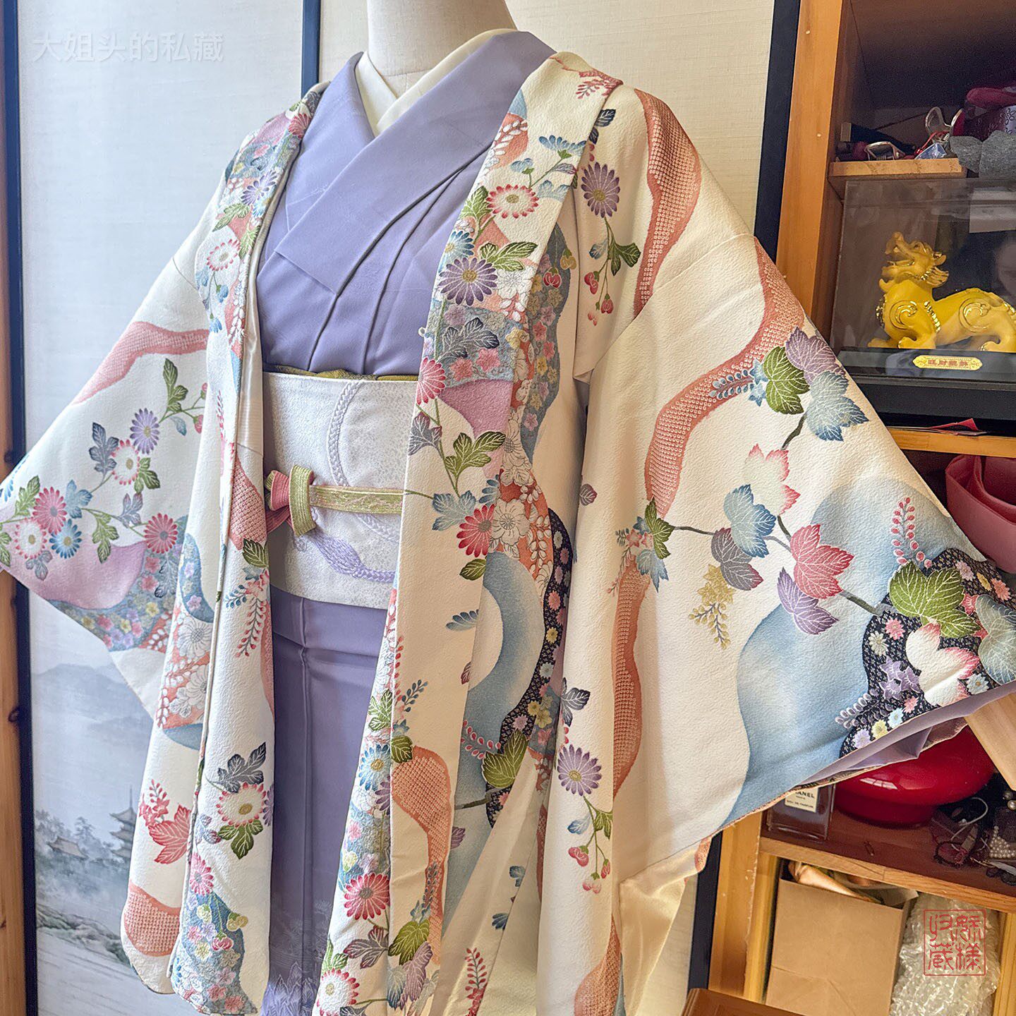 白色道长取辻字花藤正绢羽织,和风之美被我找到了呜呜_Cosplay女装_淘宝游戏网