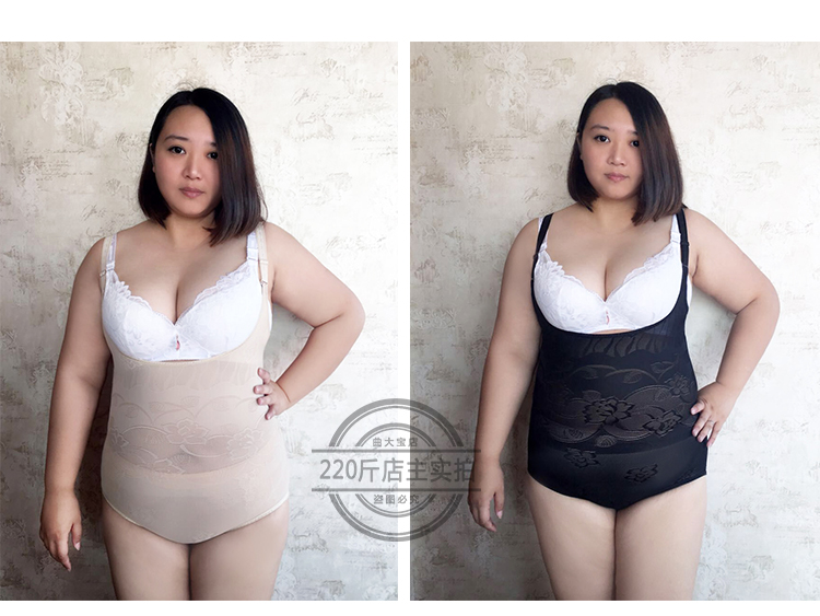 Mùa hè phần mỏng kích thước lớn một mảnh corset 200 kg dính liền sau sinh eo bụng giảm bụng mỏng mỡ cơ thể mm