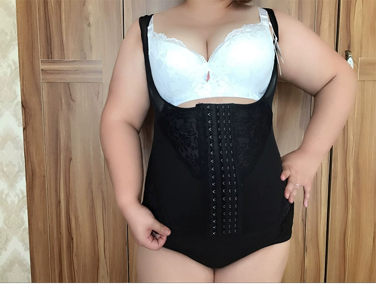 Mùa hè siêu mỏng kích thước lớn cơ thể corset sau sinh bụng eo eo mỏng áo sơ mi chất béo hình dạng mm 200 kg vest