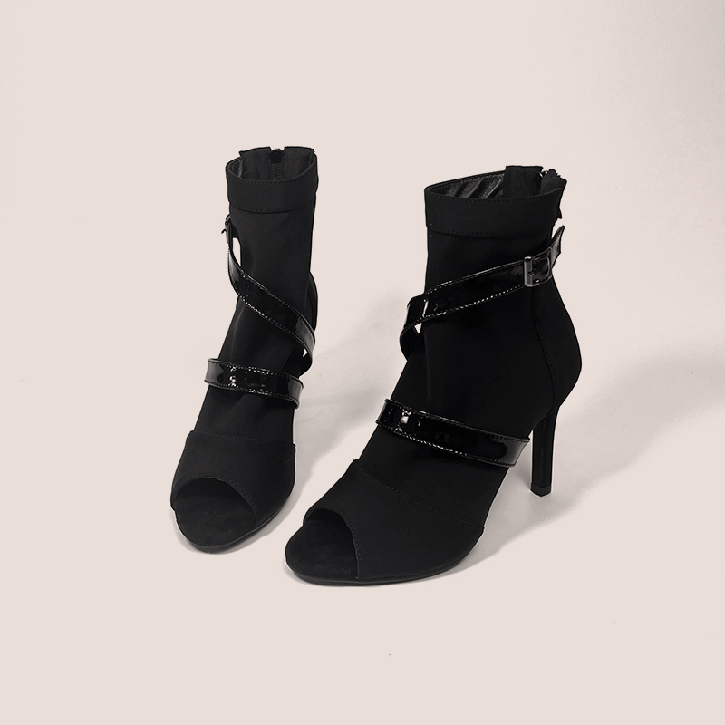 Super Stable Heels Dance Shoes Jazz Dance High Heels Peep-Toe Short Boots Roman Sandals Summer Sandals Stiletto Heels Large Size