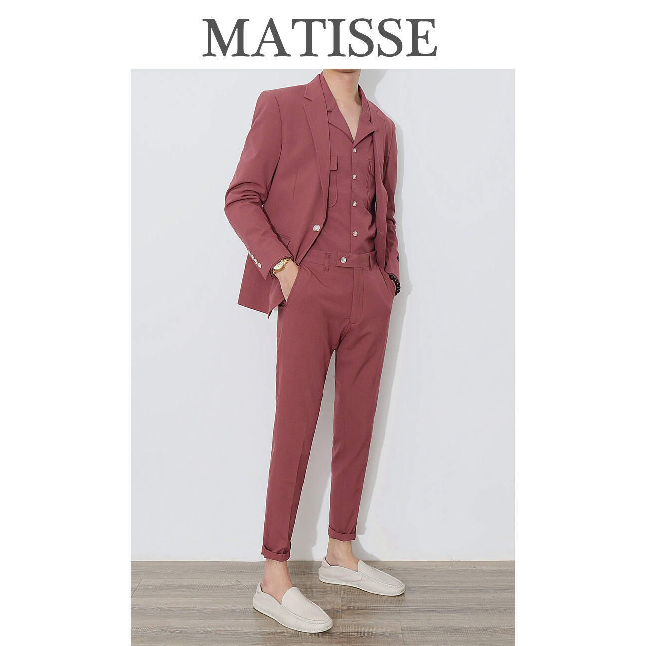 2021 new Korea East gate trendy South Korean version Shuai Inron Wind men Western-style fit and casual little suit jacket