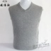 Áo len nam cổ chữ V ấm áp mới 100% áo len cashmere nguyên chất áo thun rộng rãi áo thun giản dị - Áo len Cashmere Áo len Cashmere