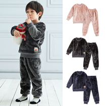 Japan one thousand anecdote winter baby gushed home suit suit men and women warm and long plush two sets of sleepwear original d