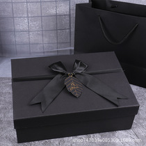 Christmas birthday gift box Butterfly box box box black rectangular packaging box heavily covered the empty box gift