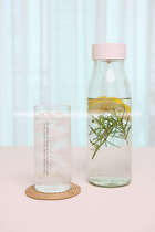 South Korea direct mail HANSAM creative glass bottle Lipton tea video with Made in Korea 1L * 3