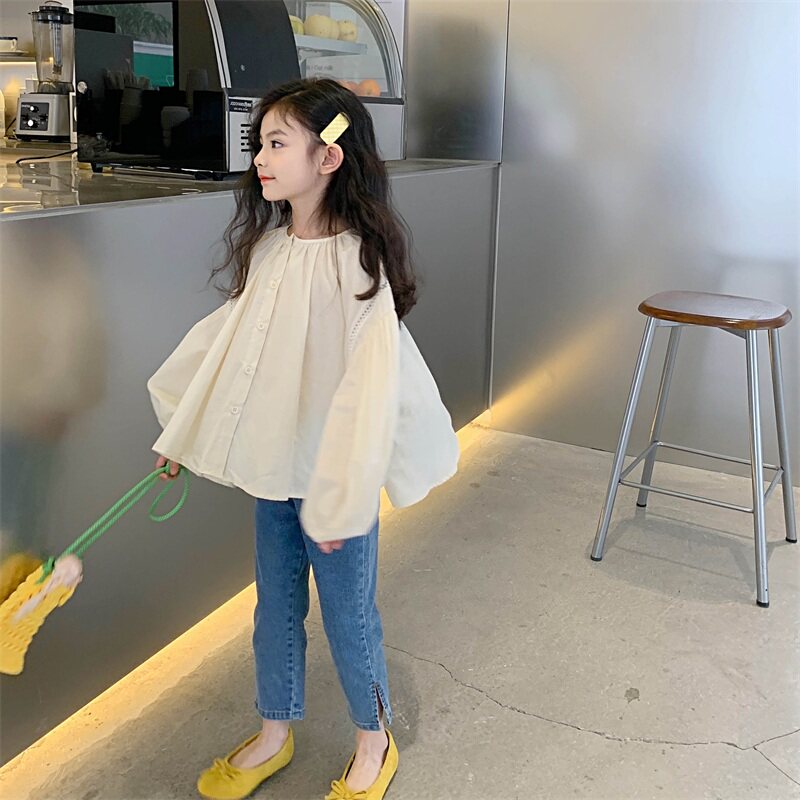 leobaby pro-children dress girl shirt lantern sleeves baby spring dress child dolls long sleeves inside lap