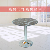 Fashion exhibition negotiation table Tempered glass round table Coffee table A few corners of the table Dining table Coffee table Small round table