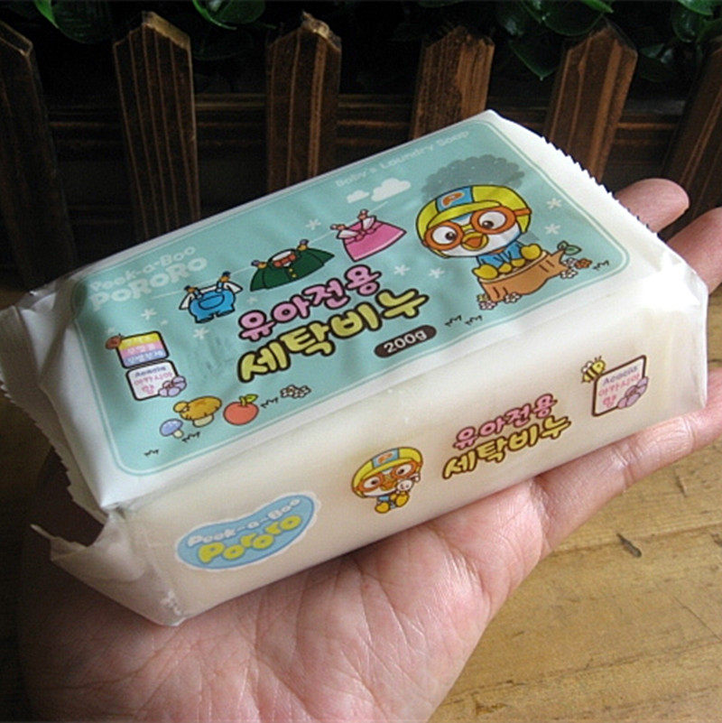 South Korea imported small penguin pororo baby baby laundry soap cleaning sterilization hand protection Sophora japonica fragrance