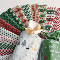 Fabric cotton cotton printed handmade DIY material cotton fabric cartoon doll clothing positioning Merry Christmas