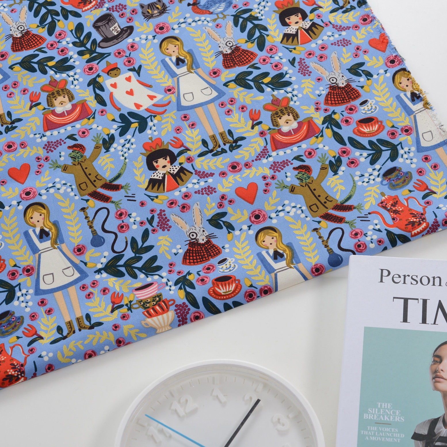 Fabric pure cotton cotton plain weave handmade DIY curtain tablecloth sofa release door curtain clothing fabric cotton cloth Alice