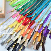 YKK copper universal nylon handmade DIY black white grey bronze teeth smooth slip 3 metal zip 20 cm