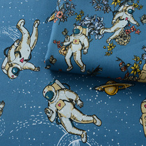 Pure Cotton Cloth Handmade Cartoon Cotton Fabric Baby Children Quilt Cover Clothing All-cotton Fabric Bag Flowers and Pilot