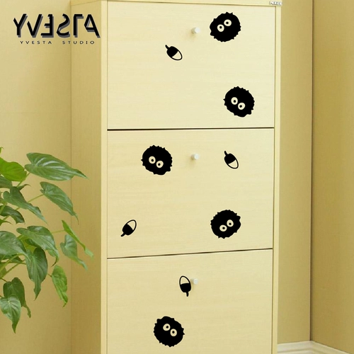 Магазин обратно в Qianqian Coal Ash Ball Декоративный настенный декоративный настенный церковный церковный пыль эльфол холодильник пост детская комната шкаф