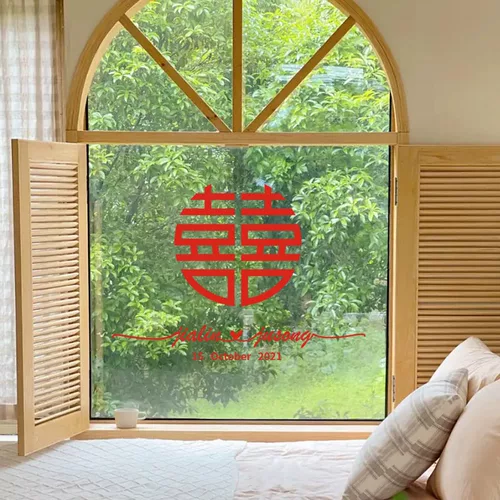 Дата свадьбы может настроить свадьбу привет персонажи стеклянные наклейки на заказ зеркало творческие автомобильные наклейки