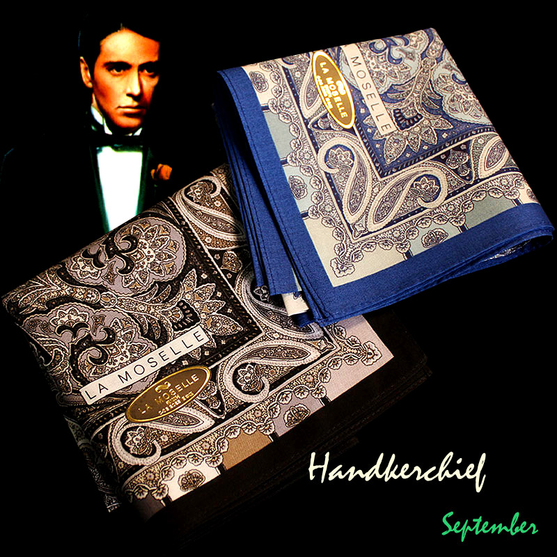 Japanese retro dyed men's bandanna cotton ultra-thin business handkerchief Baroque luxury cotton square towel