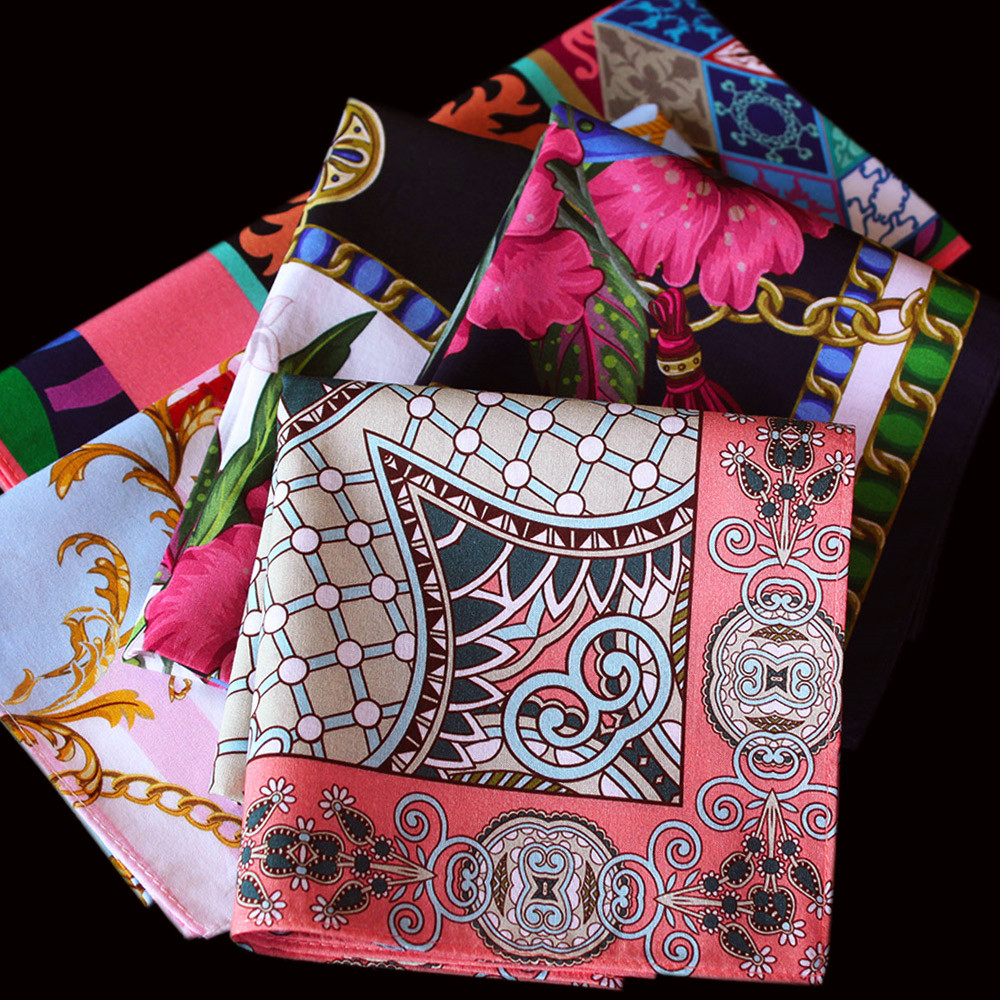 French elegant Japanese imported original light handkerchief ladies carry cotton handkerchief cotton square towel to wipe sweat and absorb water