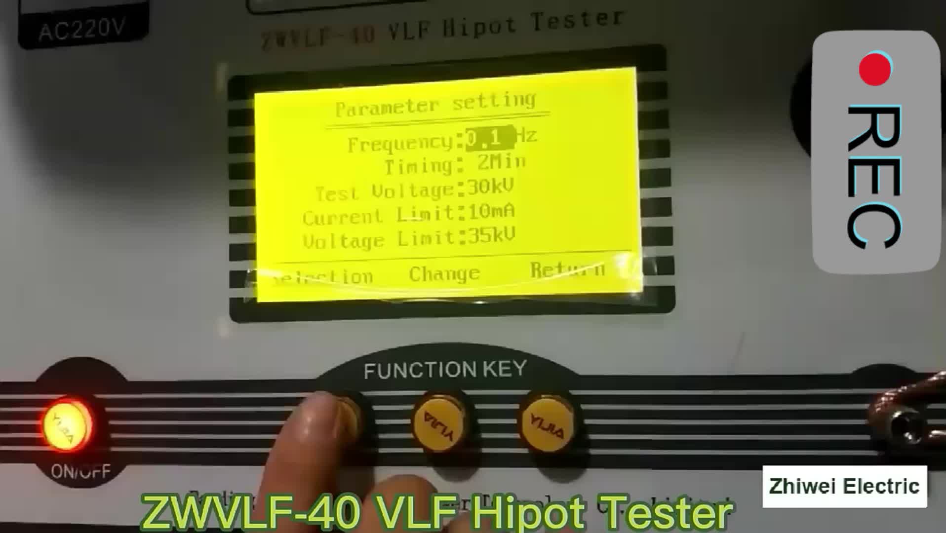 High Voltage Zwvlf 30kv 40kv 60kv Vlf Hipot Tester Vlf Probador De
