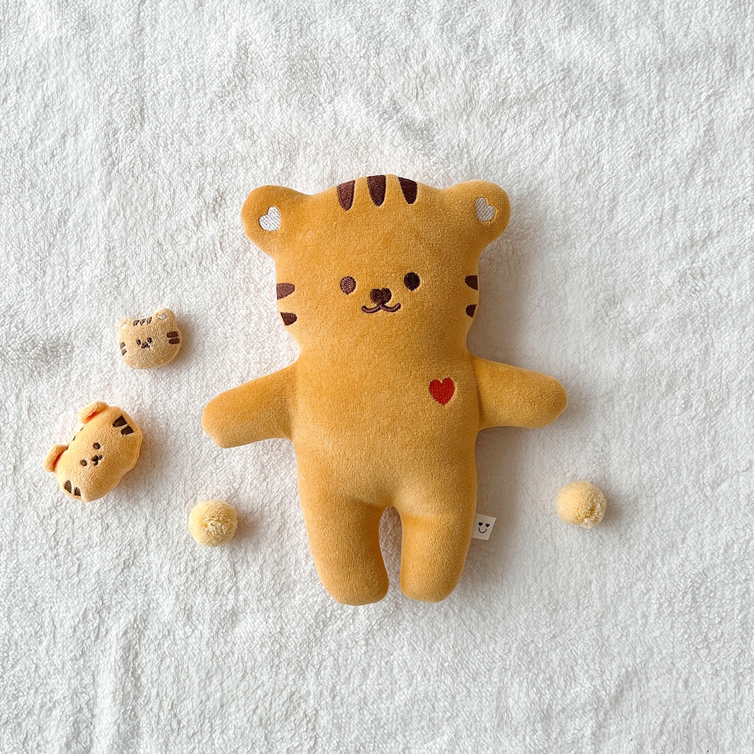 South Korea Dottodot Baby Newborn Gifts Appeasement Cuddle Doll Tiger Baby Organic Cotton Paparazzi Toy