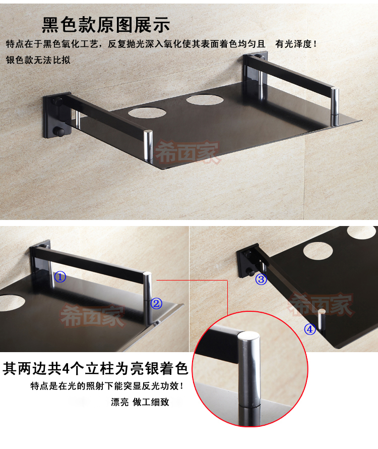 tivi samsung 32 inch Đấm miễn phí TV set-top box kệ không gian nhôm hai lớp bộ định tuyến hộp lưu trữ wifi khung treo tường - TV giá tivi lg 55 inch