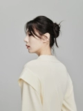[FUSSED 22AW woolen shirt top 巴素兰羊毛 牛奶白假两件羊毛衬衫]