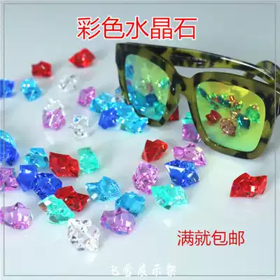 Color crystal stone glasses shop decoration props Jewelry shop multicolored stone acrylic plastic sunglasses display stand