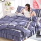 Hàn Quốc phiên bản của bông công chúa gió 1.5 / 1.8m giường váy một gia đình bốn bông khăn trải giường chăn 2 mét ren bedspread - Bộ đồ giường bốn mảnh