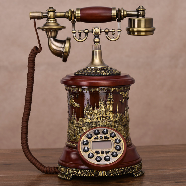 Ansaire American Solid Wood Phone Euro Retro House Living Room Phone Fashion Creative Hostel