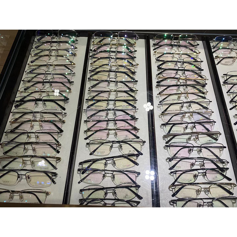 Pure titanium business commuter men's frame full frame half frame can be selected on site
