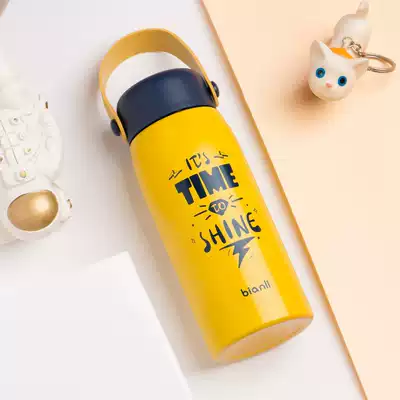 bianli carp set 380ml portable handle thermos cup sealed anti-leakage Lady water Cup