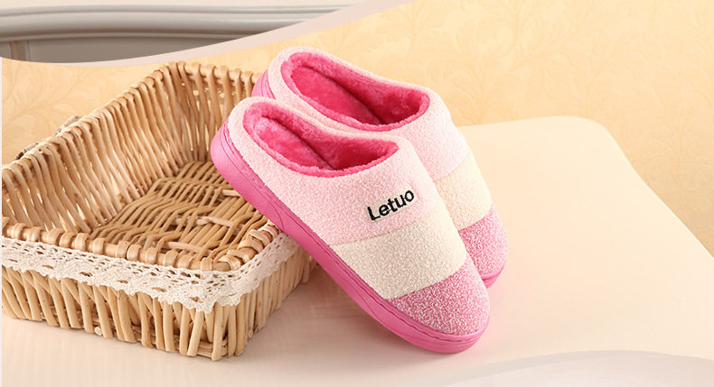 Pantoufles enfants en suède pour hiver - semelle EVA - Ref 1008201 Image 8