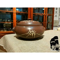 Steam pot chicken steam pot purple pottery steam pot electric steamer Yunnan Jianshui purple pottery and purple clay steam pot household special steaming tray