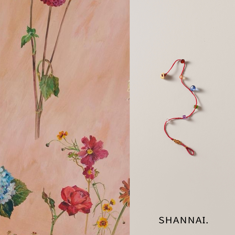 Shannai Original "Seven Celestial Stones Exquisite Craftsmanship" Natural Multi-Gemstone Red String Bracelet for Women, Light Luxury, Niche and Exquisite