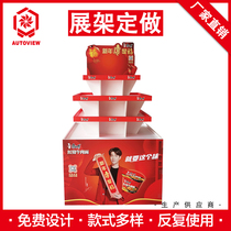 Supermarket Multi-floor Bulk Bulk Stacks Con Master Instant Noodle Promotions Showcase Terrace Pushstand Alternative Pvc Paper