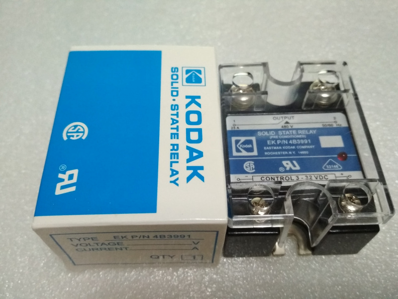 Kodak Solid State Relay Kodak EK P N 4B3991 25A SSR-25DA 240V 480V