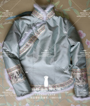 Autumn and winter cheongsam single coat cotton coat coat small coat New year jacket improved cheongsam custom silk double Palace