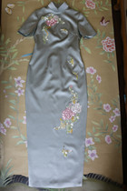 New Gaoding cheongsam handmade embroidered flower embroidery cheongsam dress toast bridesmaid dress mother