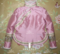 Autumn and winter thick cheongsam single coat cotton coat coat small coat New year jacket improved cheongsam custom silk double Palace