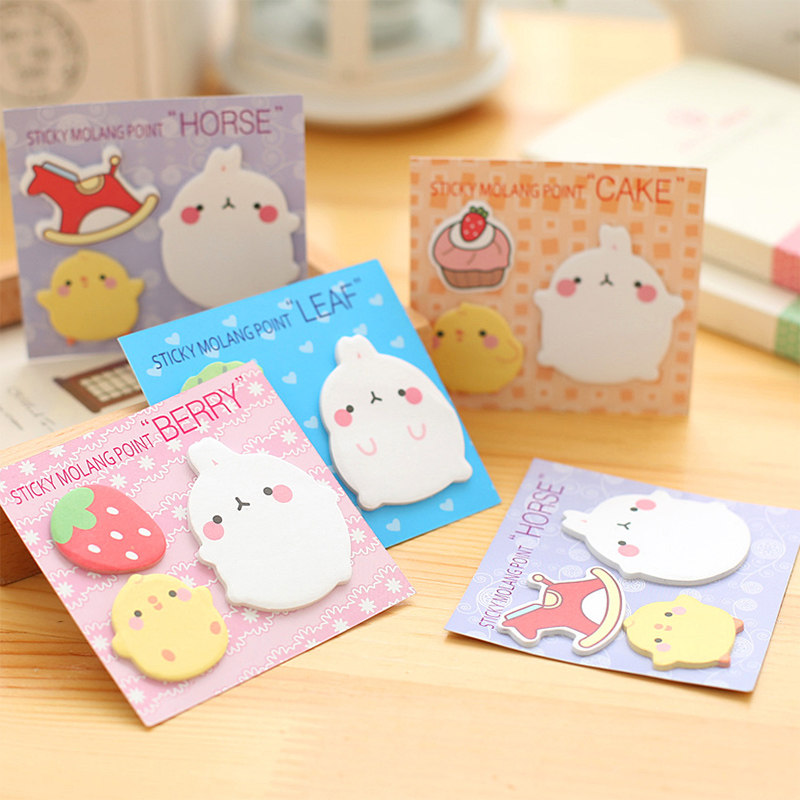 South Korean bunnies combo convenience post creative N Stickler Stickup Cute Convenience Stickup Sticker Label Sticker
