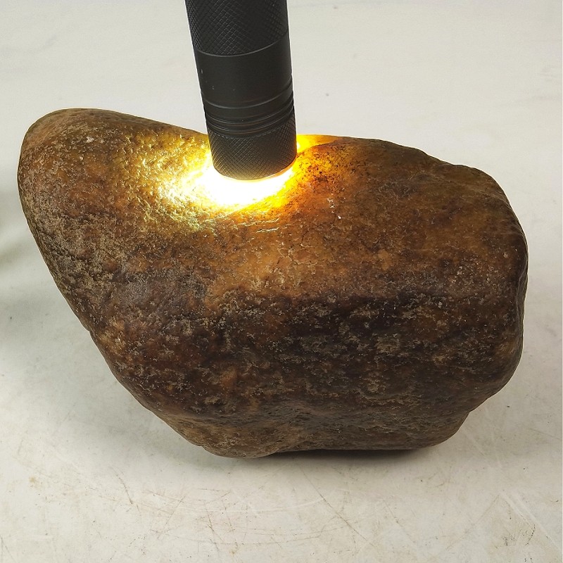 товар из китая h746挥泪亏甩天然和田玉河磨玉黄白原石3.98斤手镯牌子珠子吊坠料