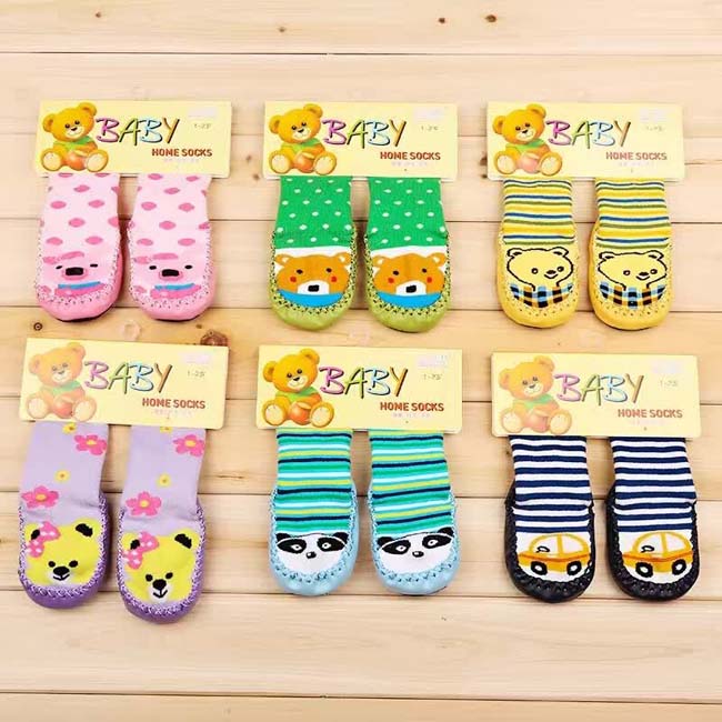 Vớ sàn cho trẻ em mùa thu và mùa đông vớ trong nhà cotton cho bé chống trượt vớ trẻ lớn tất vớ cho bé sơ sinh