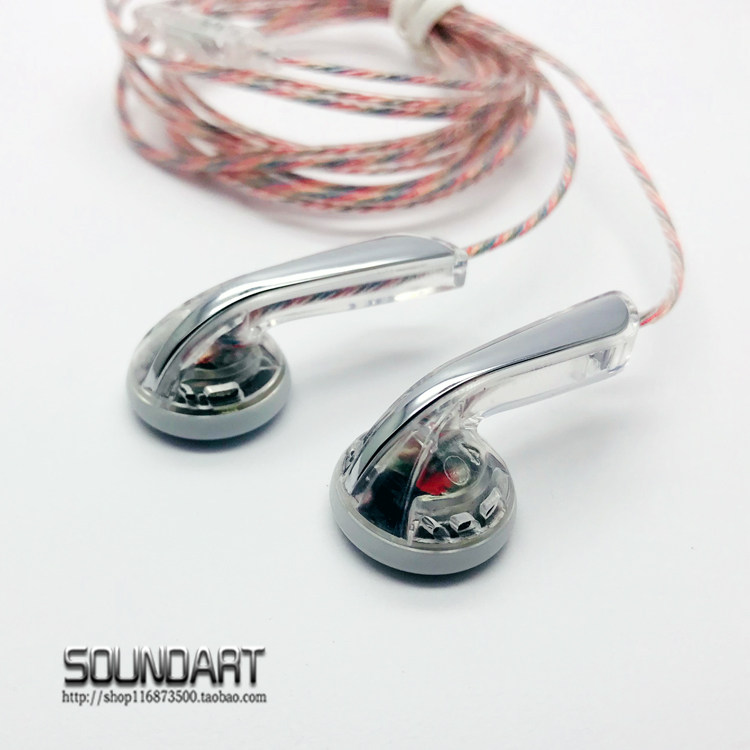 DP100 - knit custom DIY flat - head earplug transparent shell MX375 mobile phone line control initial burn headphone