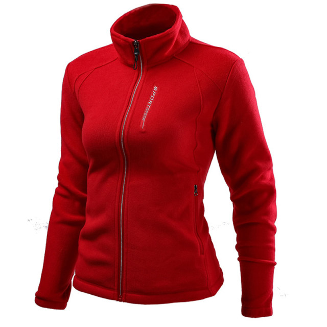 Fleece jacket for women, autumn and winter outdoor windproof and warm stand-up collar cardigan, warm polar fleece sportswear, sweatshirt, men's jacket