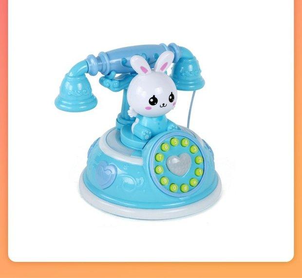 Trẻ sơ sinh retro thỏ điện thoại đồ chơi giáo dục cậu bé và cô gái giáo dục sớm âm nhạc điện thoại 0-3 tuổi - Đồ chơi âm nhạc / nhạc cụ Chirldren đồ chơi nhạc cụ giá tốt