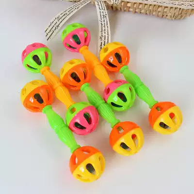 0-1 year old baby early education plastic rattle Baby Bell Bell Bell hand Bell Bell toddler handle hand grip shake Bell